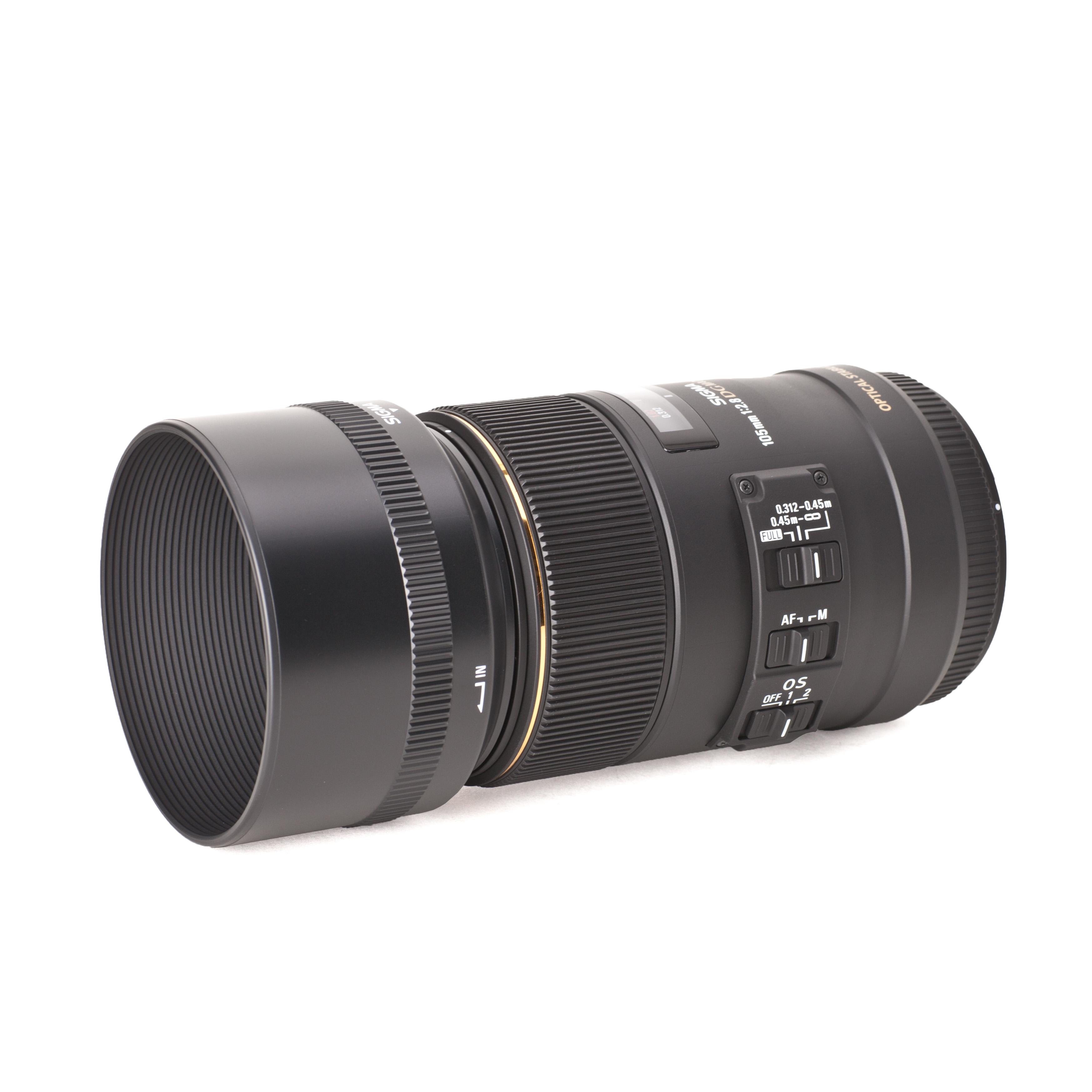 Sigma 105mm f2.8 EX DG Macro OS HSM obiettivo macro a focale fissa di alta qualità per Nikon