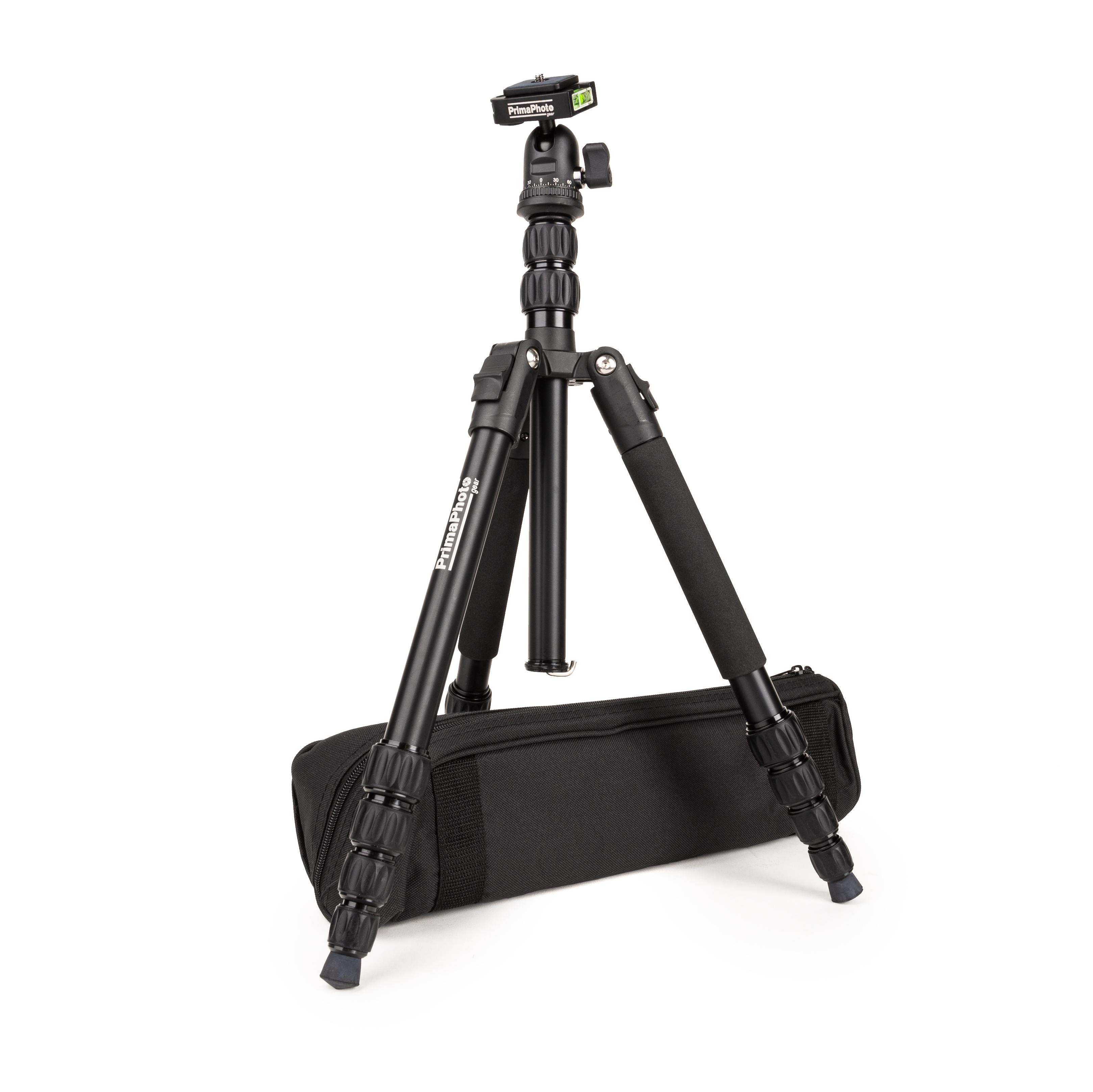 PrimaPhoto Reisestativ mit Kugelkopf, schwarz