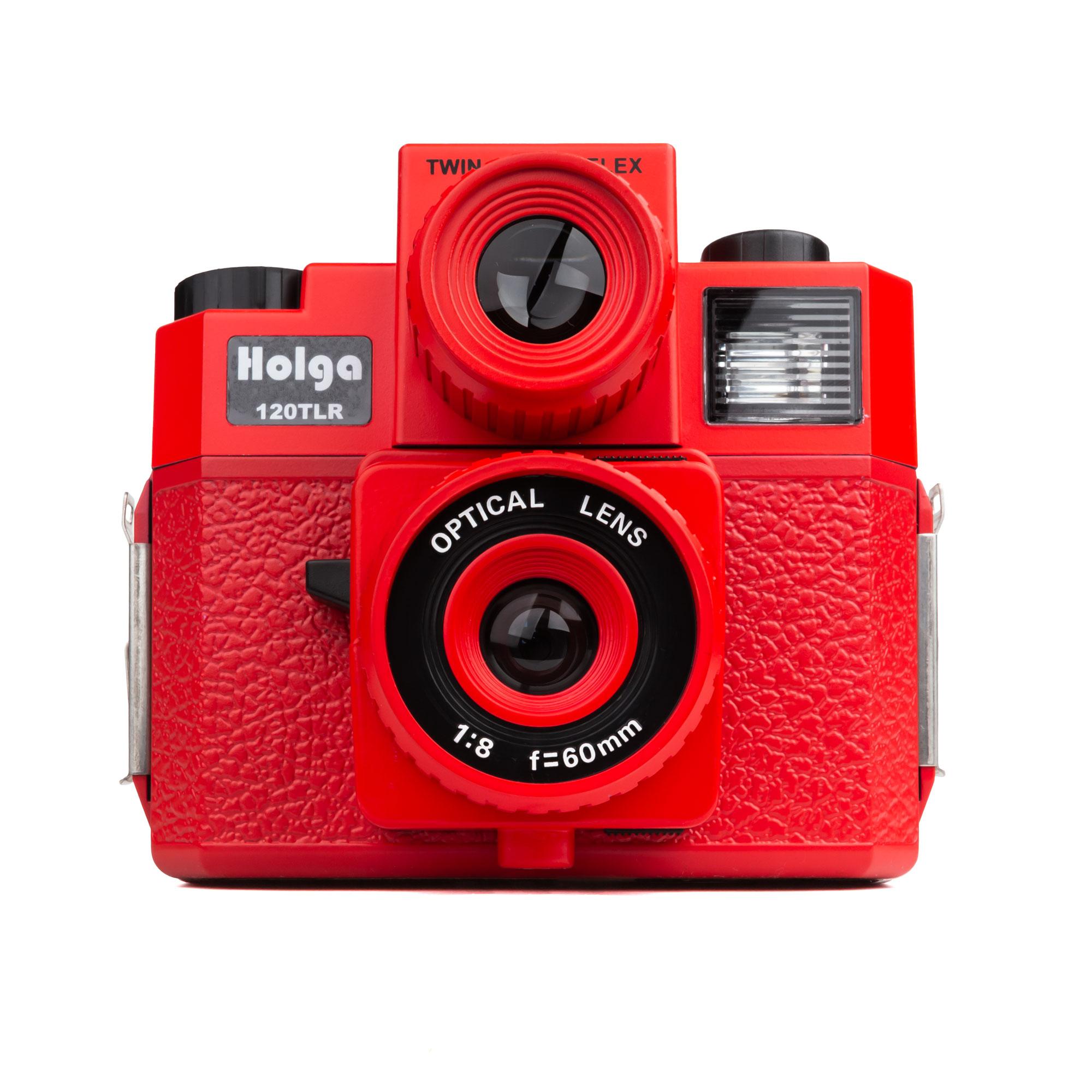 HOLGA 120 TLR appareil photo rouge twinlens avec flash