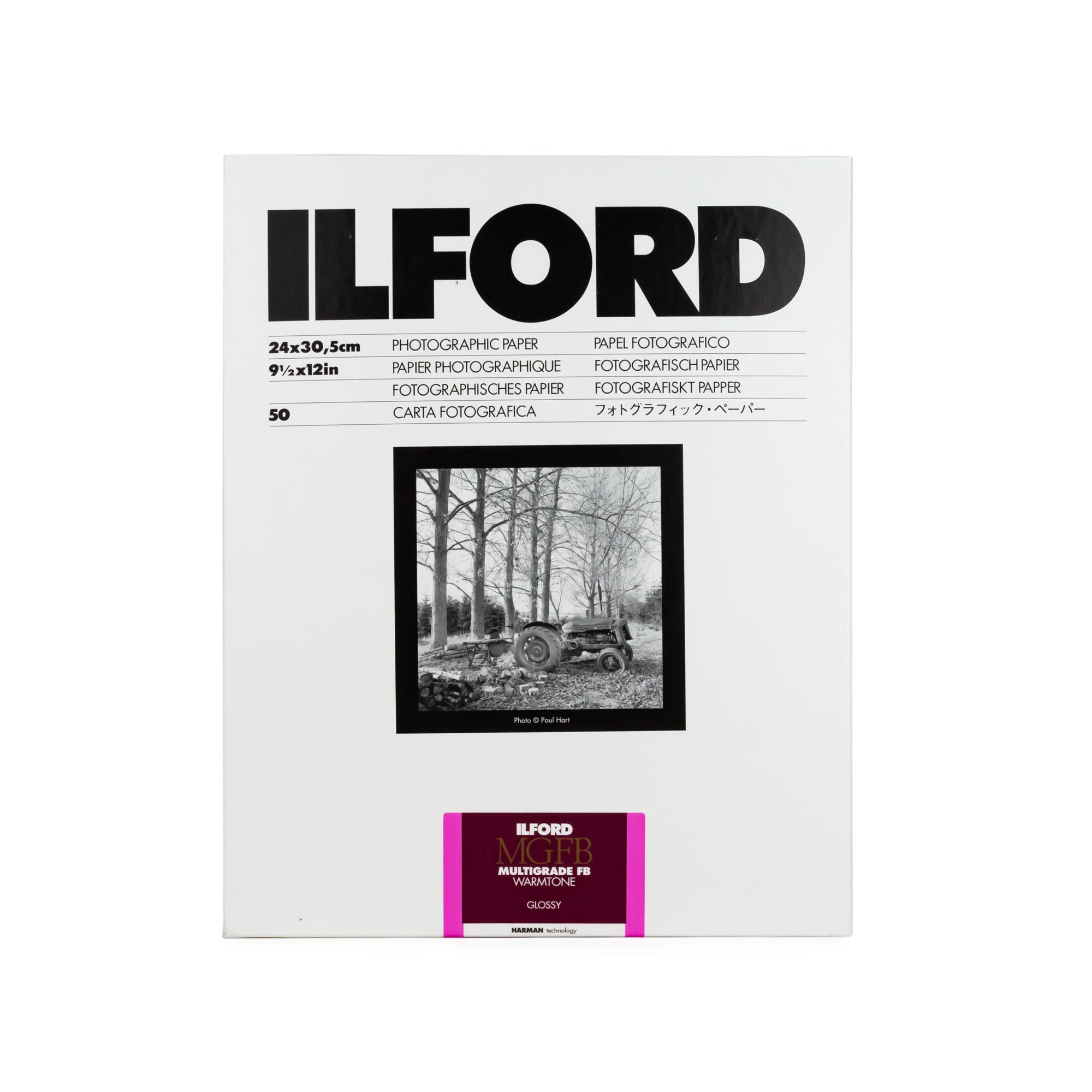 Ilford Multigrade FB Warmtone 1K brillante 24 x 30,5 cm 50 hojas