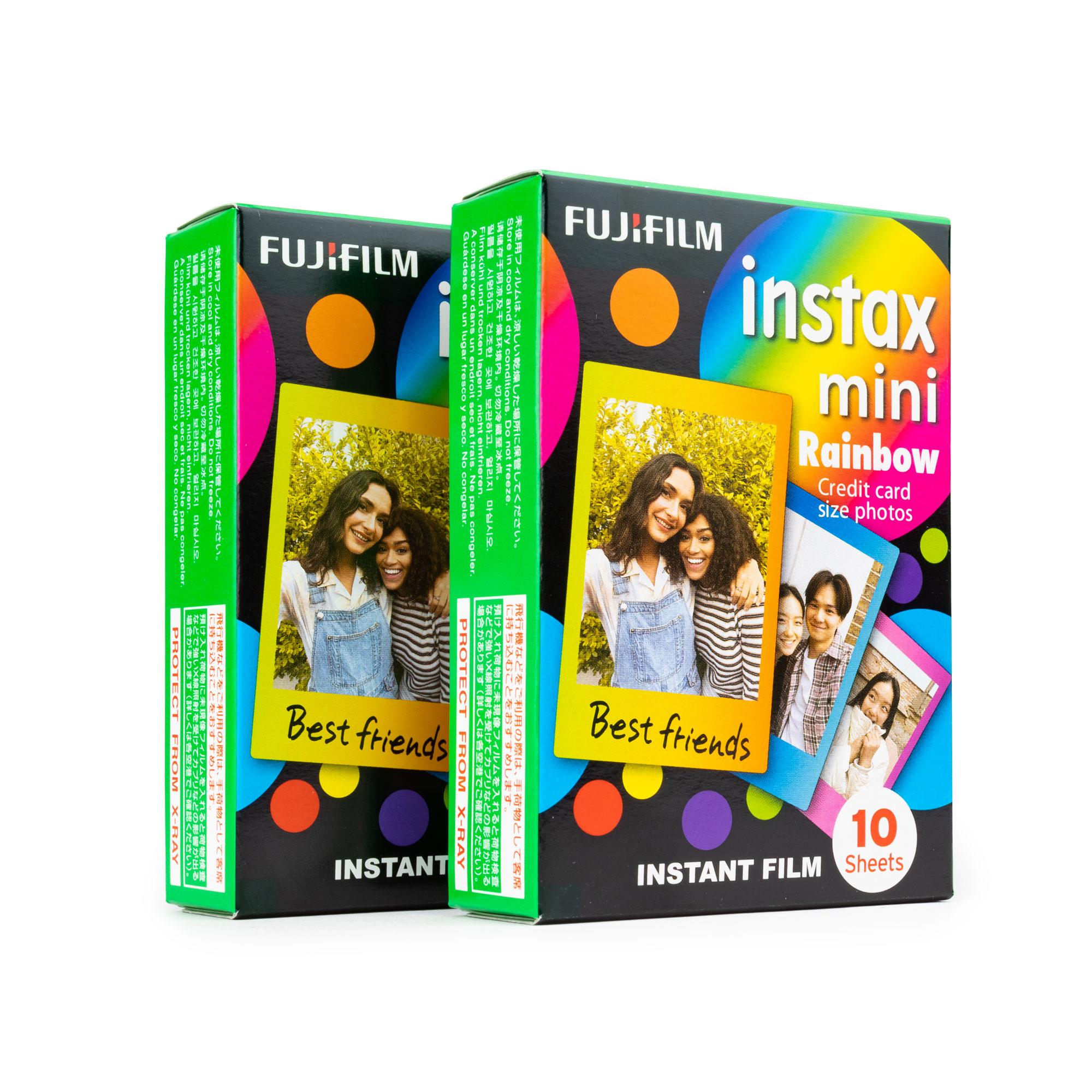 2x Fuji Instax Mini Arco Iris 10 hojas