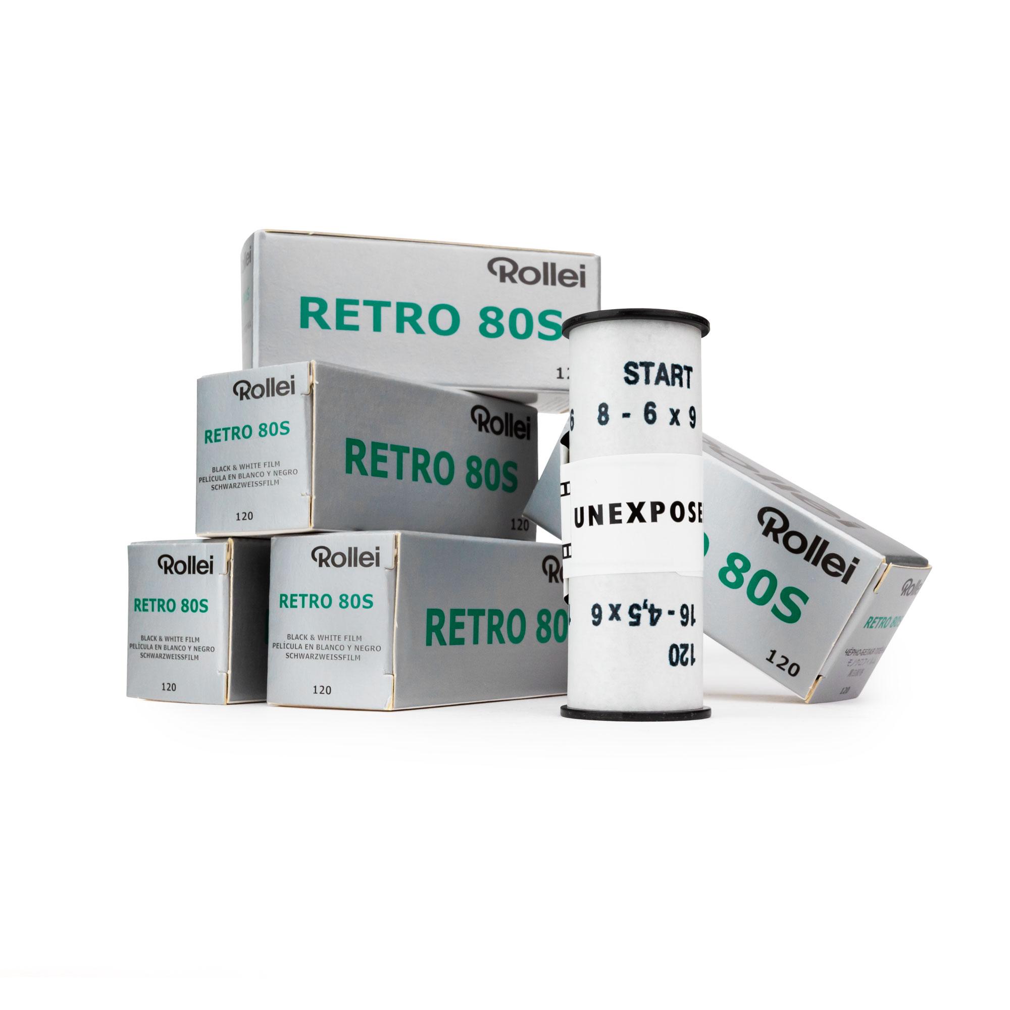 5x Rollei Retro 80S 120 