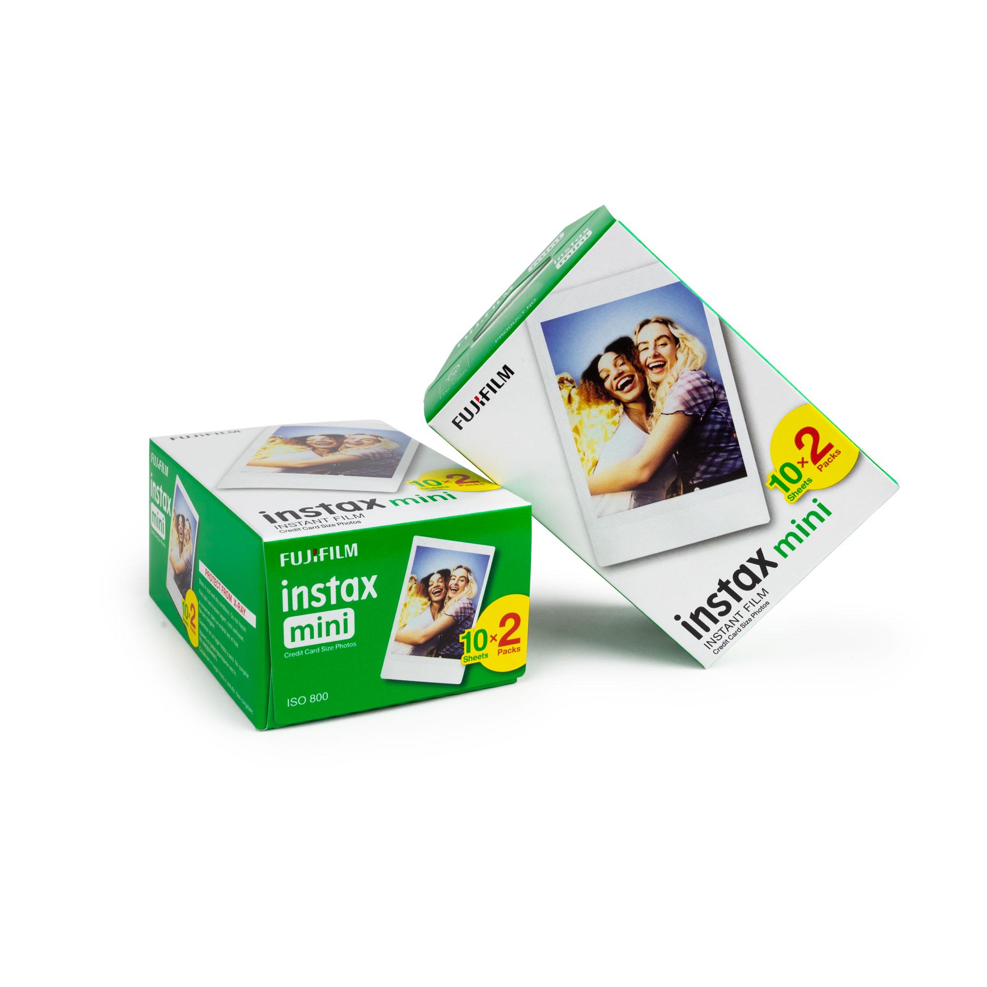 2x Fuji Instax Mini Film Sofortbildfilm Doppelpack 40 Bilder Instant 8 9 25 70