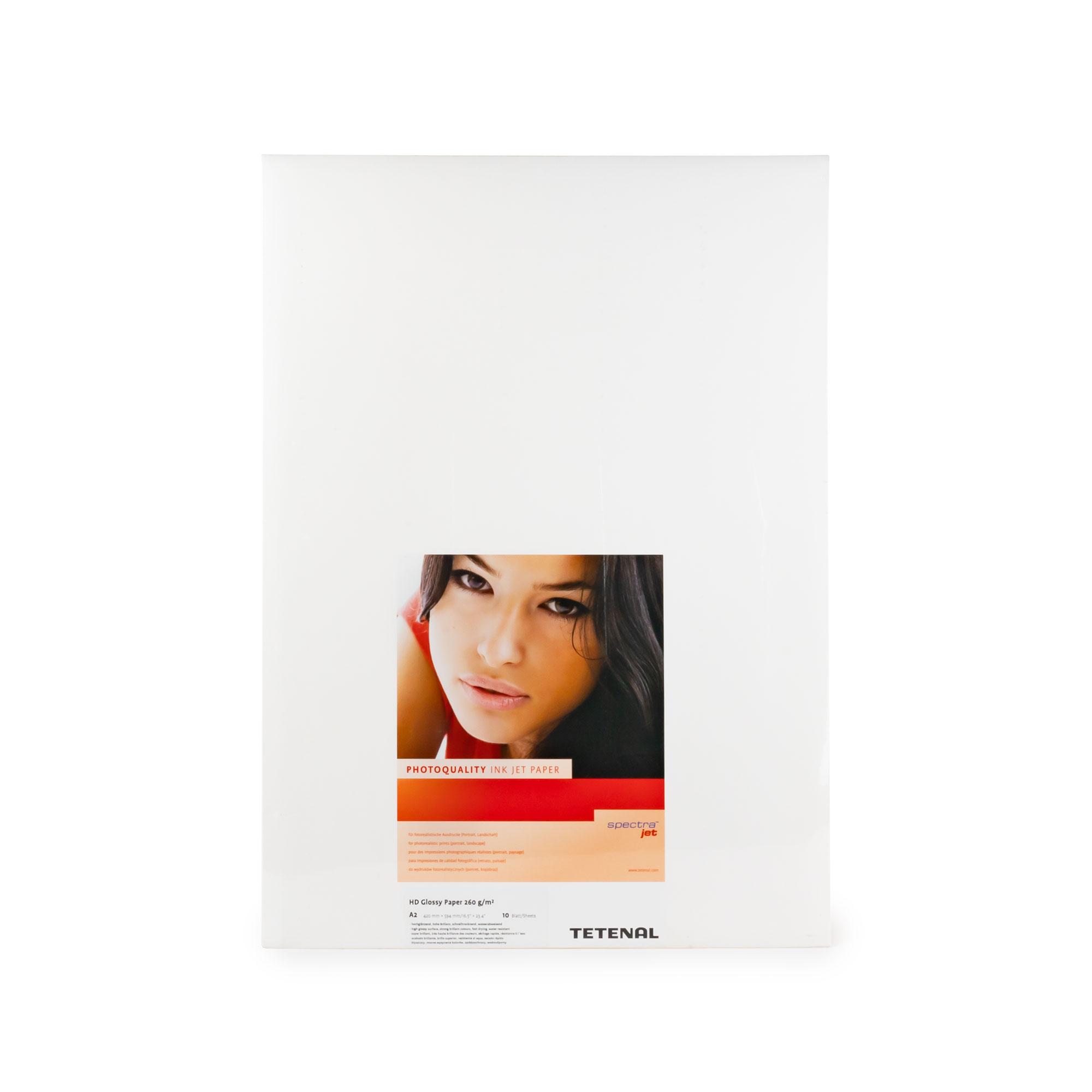 Tetenal SpectraJet HD Glossy 260g Formatware 42 x 59,4 cm (DIN A2) - 10 Blatt