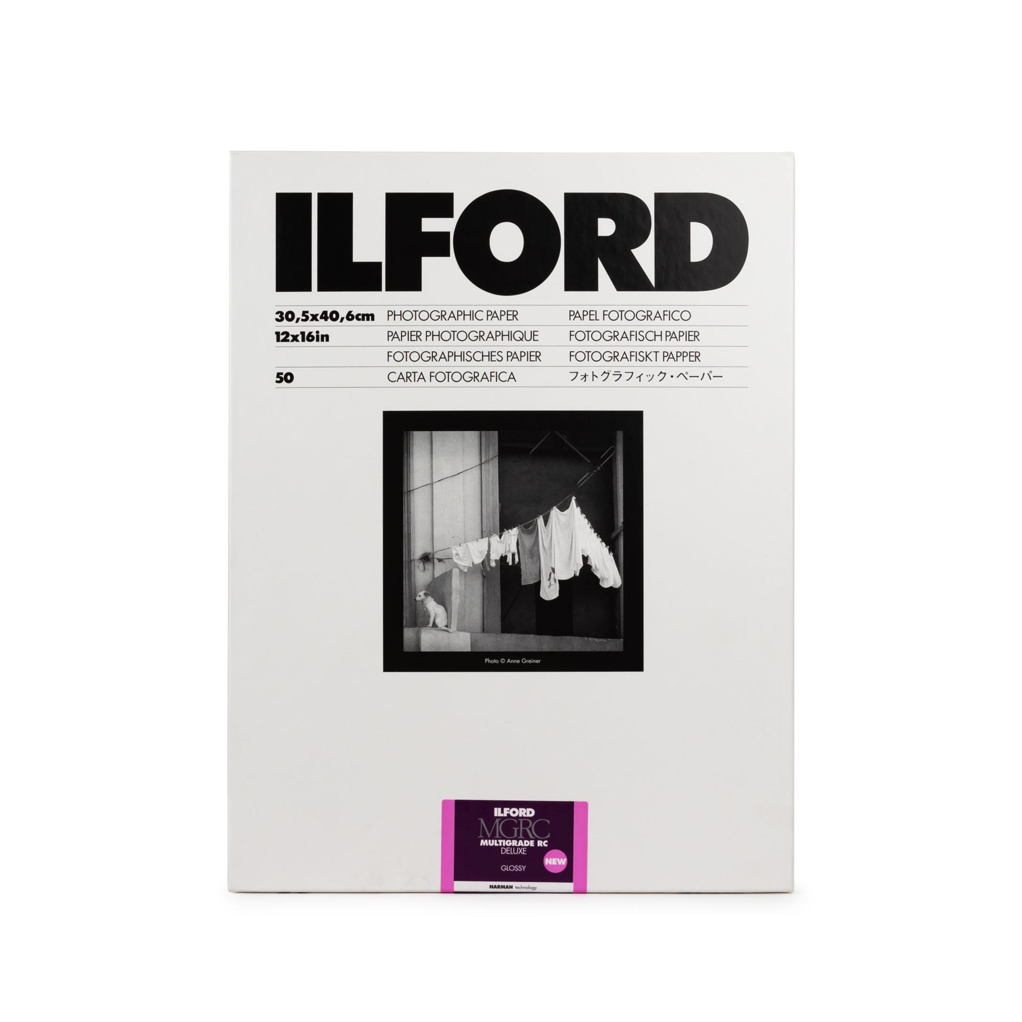 Ilford Multigrade V 1M RC DeLuxe glossy 30,5 x 40,6 cm 50 Blatt