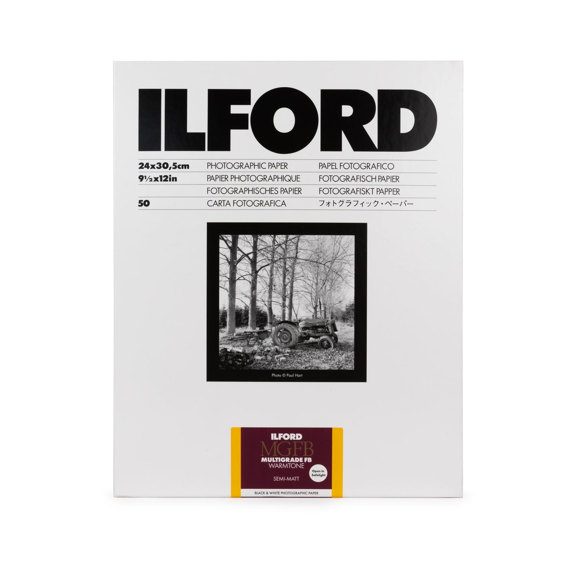 Ilford Multigrade FB Warmtone 24K semiopaco 24 x 30,5 cm 50 fogli