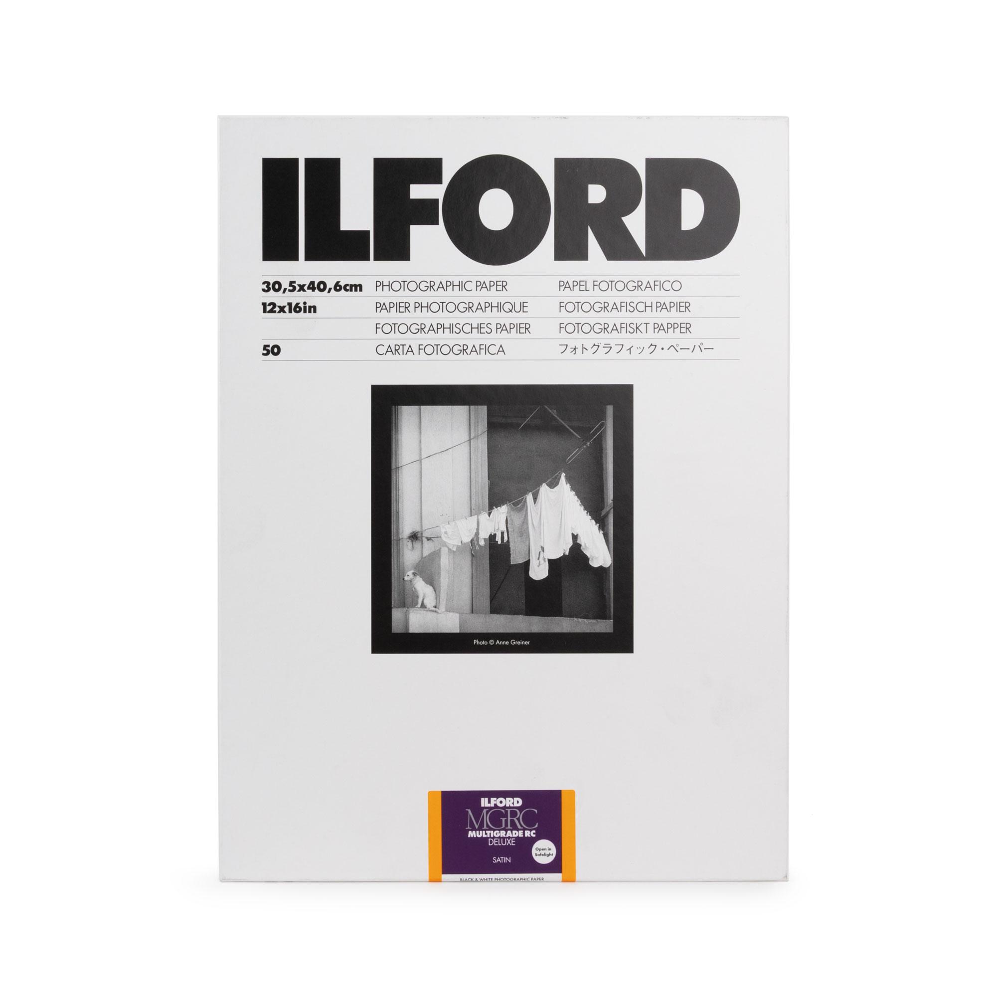 Ilford Multigrade V 25M RC DeLuxe satin 30,5 x 40,6 cm 50 Blatt