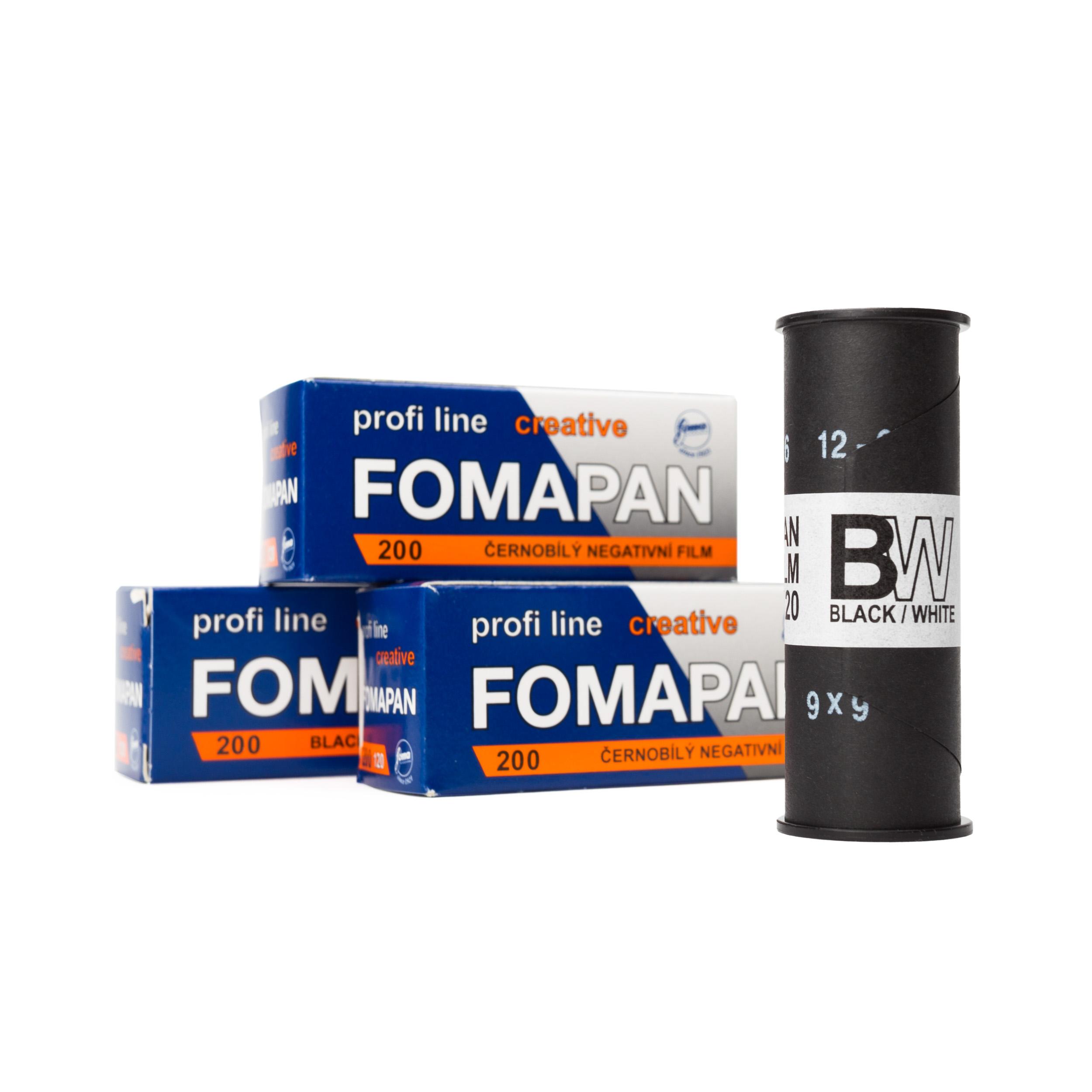 3x Fomapan 200 Creative Rollfilm 120 s/w b/w Schwarzweißfilm ...