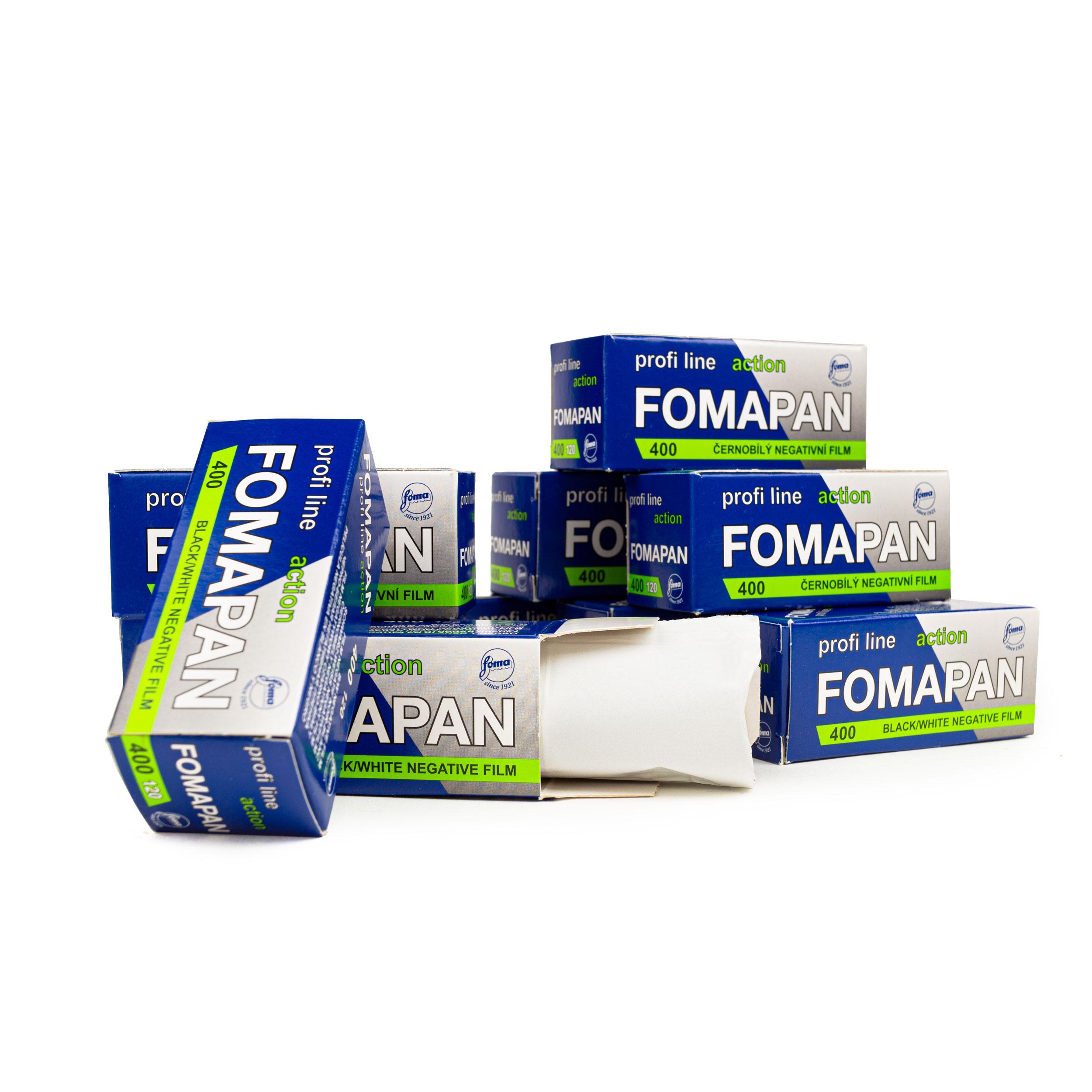 Pack De 3 Films Photo Foma Fomapan 400 ISO - Noir Et Blanc Format 120 - Moyen Format Pour Appareils Analogues