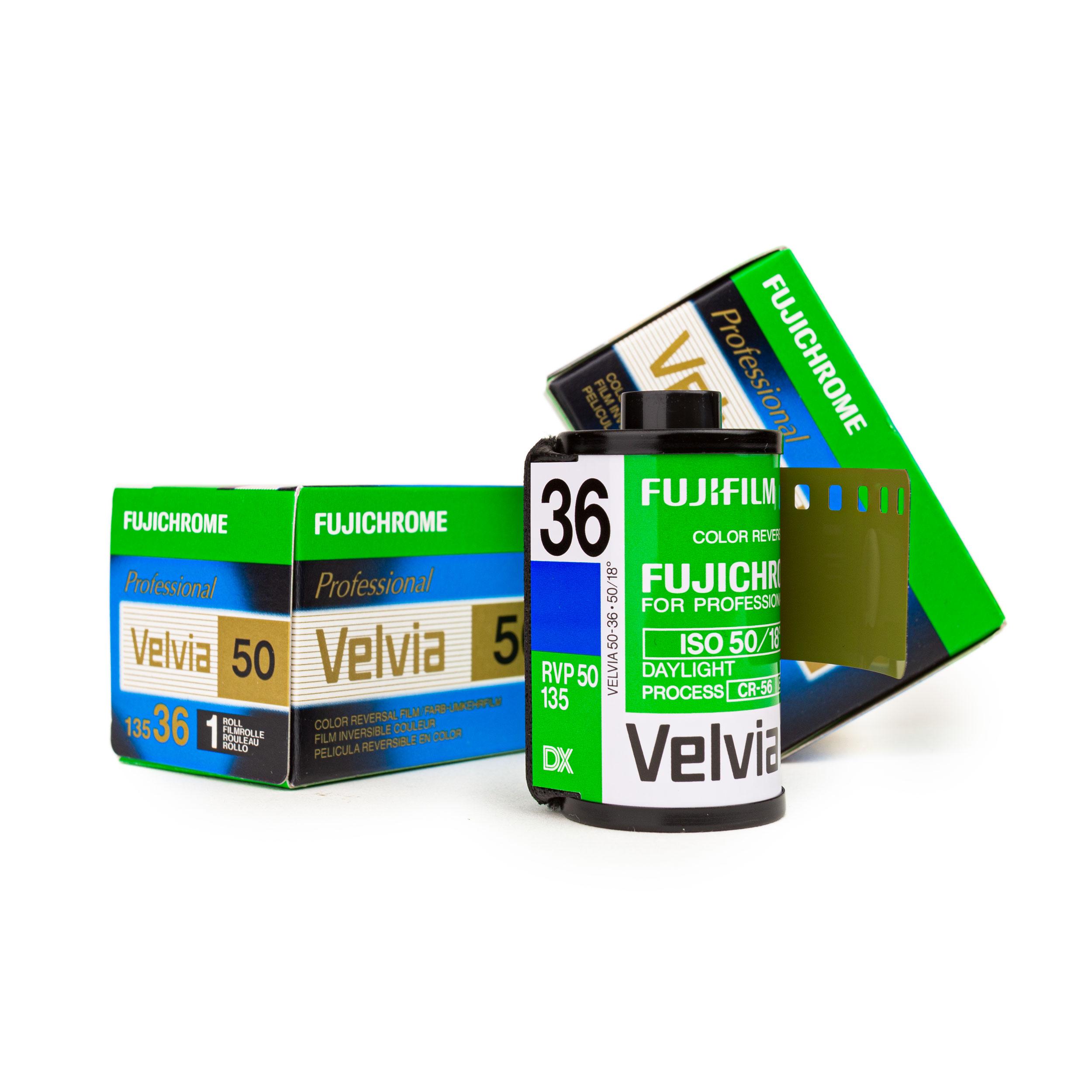 3x Fujifilm Velvia 50 RVP 135-36