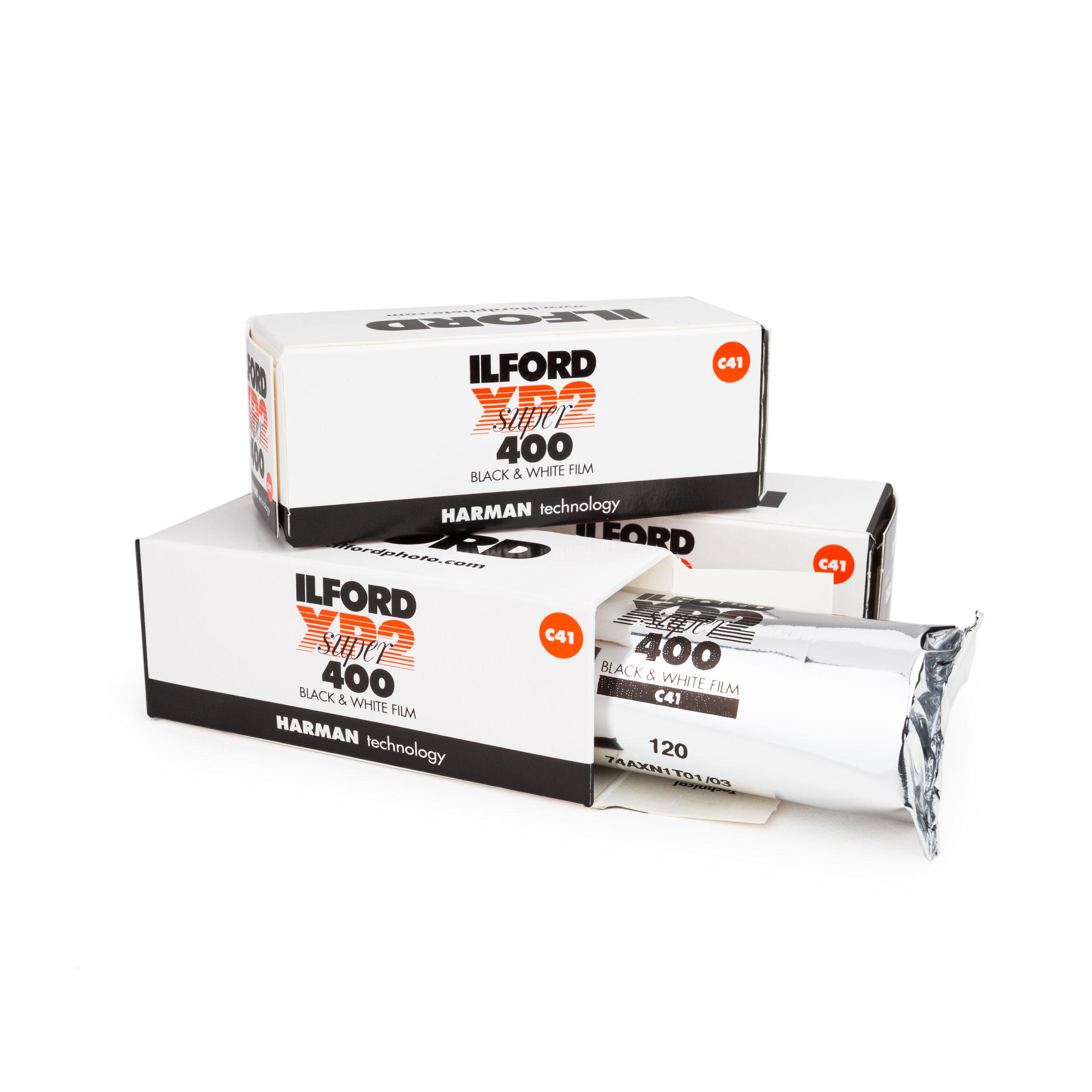 3x Ilford XP2 400 Super 120 Rollfilm