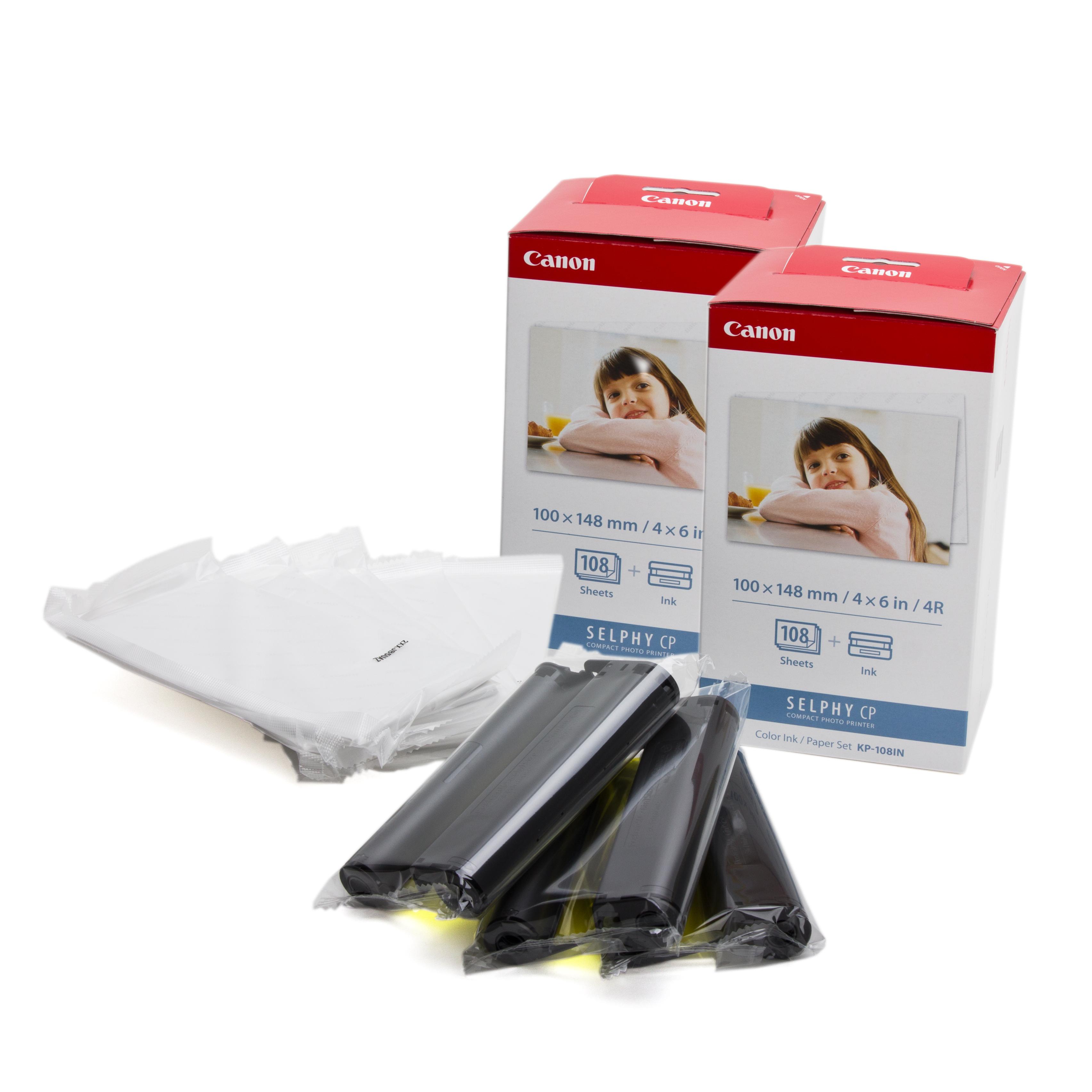 2x Original Ink Cartridges Canon KP-108IN Selphy CP780 CP800 CP810 ...