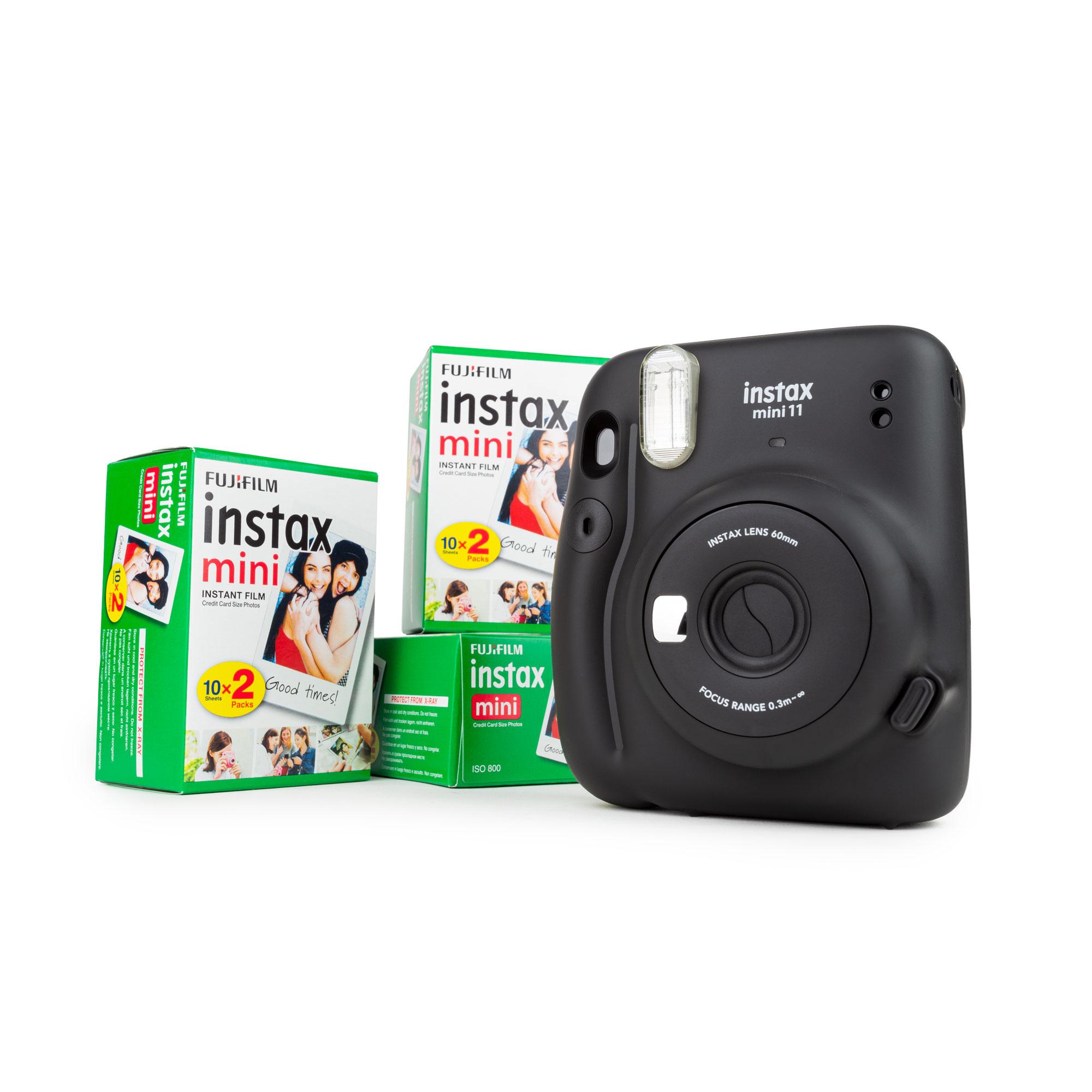 Set Fuji Instax Mini 11 Sofortbildkamera charcoal-gray + 3 Film DP