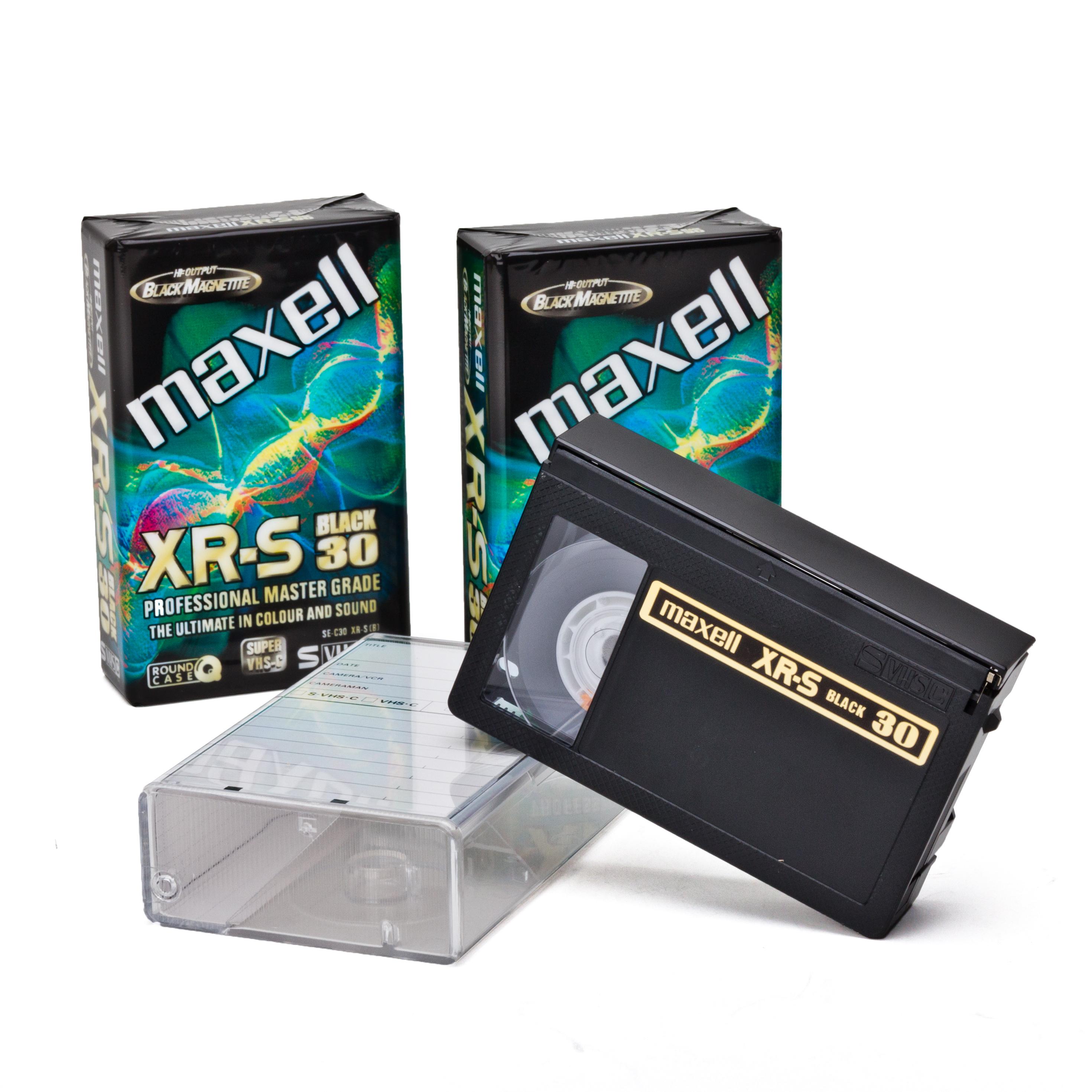 3x Maxell Xr S Black 30 Svhs C Kassetten S Vhs C Camcorder Leerkassetten Ebay