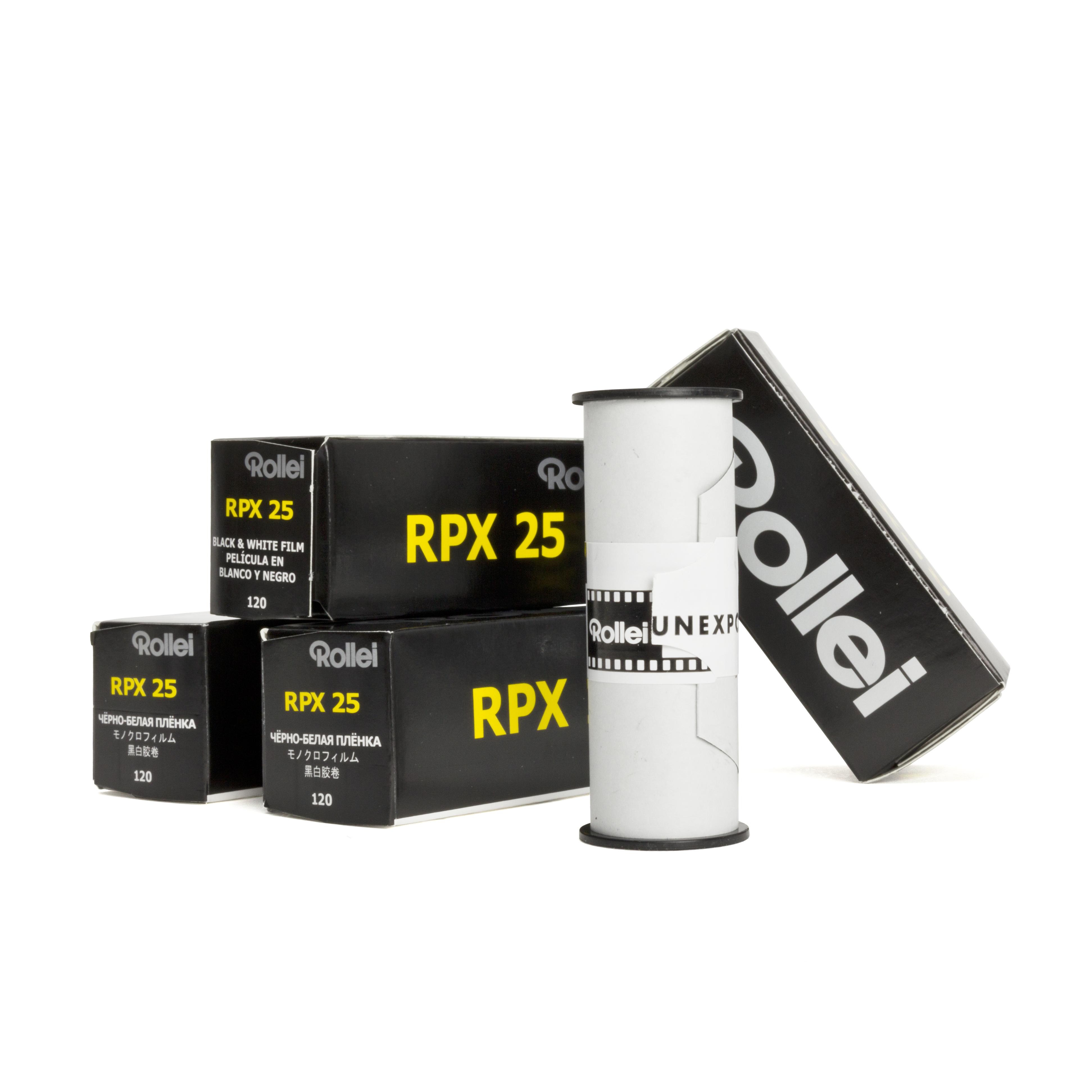 5x Rollei RPX 25 120 Rollfilm