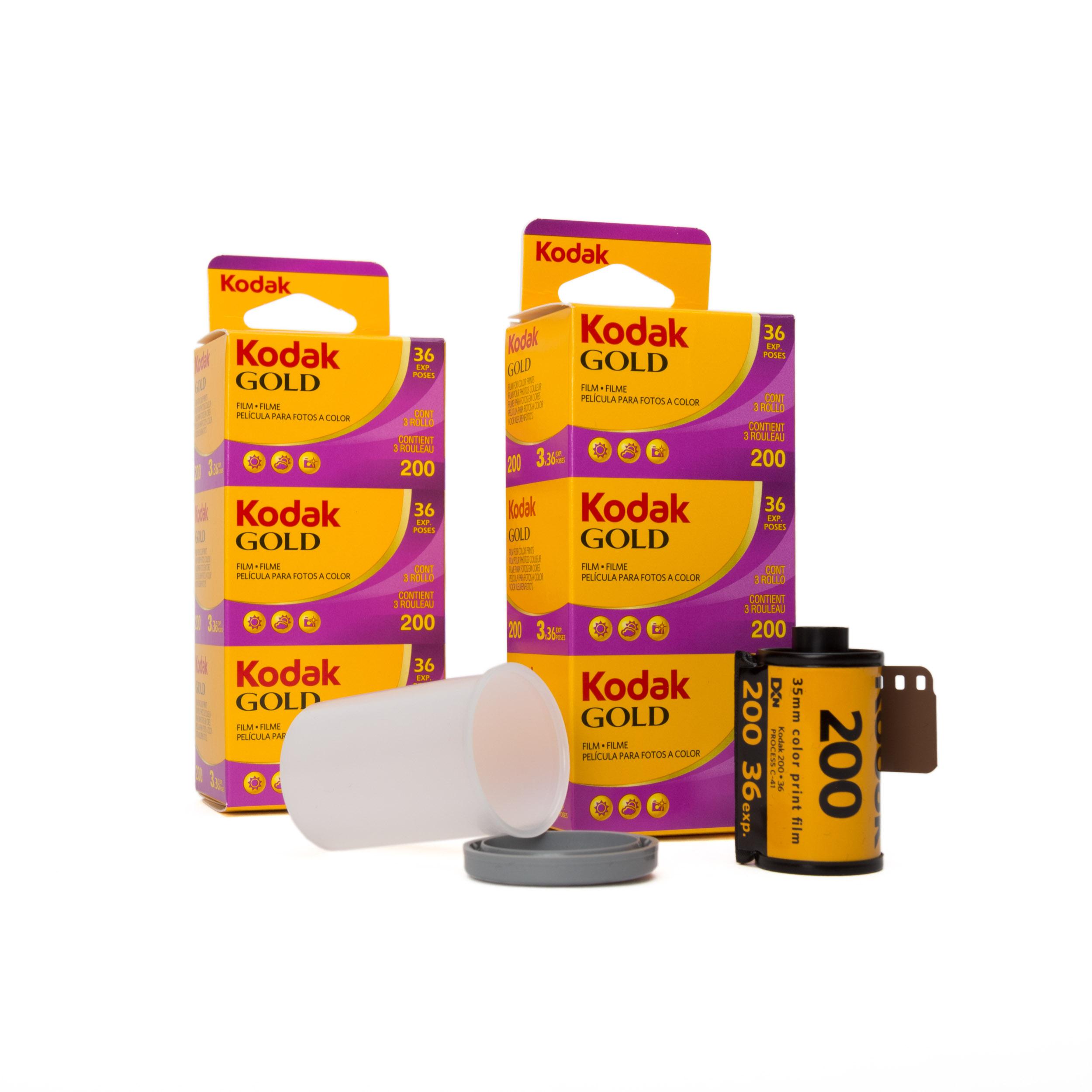 2x Kodak Or 200 135-36 3 pièces 