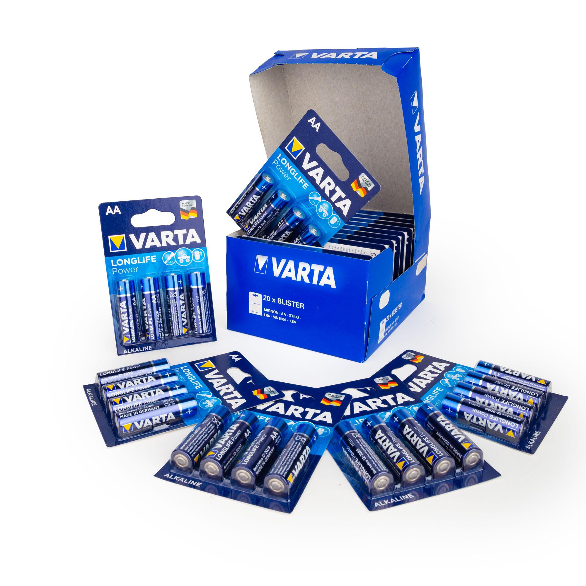 VARTA-Pila alcalina LongLife Power 4906 AA (Blíster 4 pilas + 2)